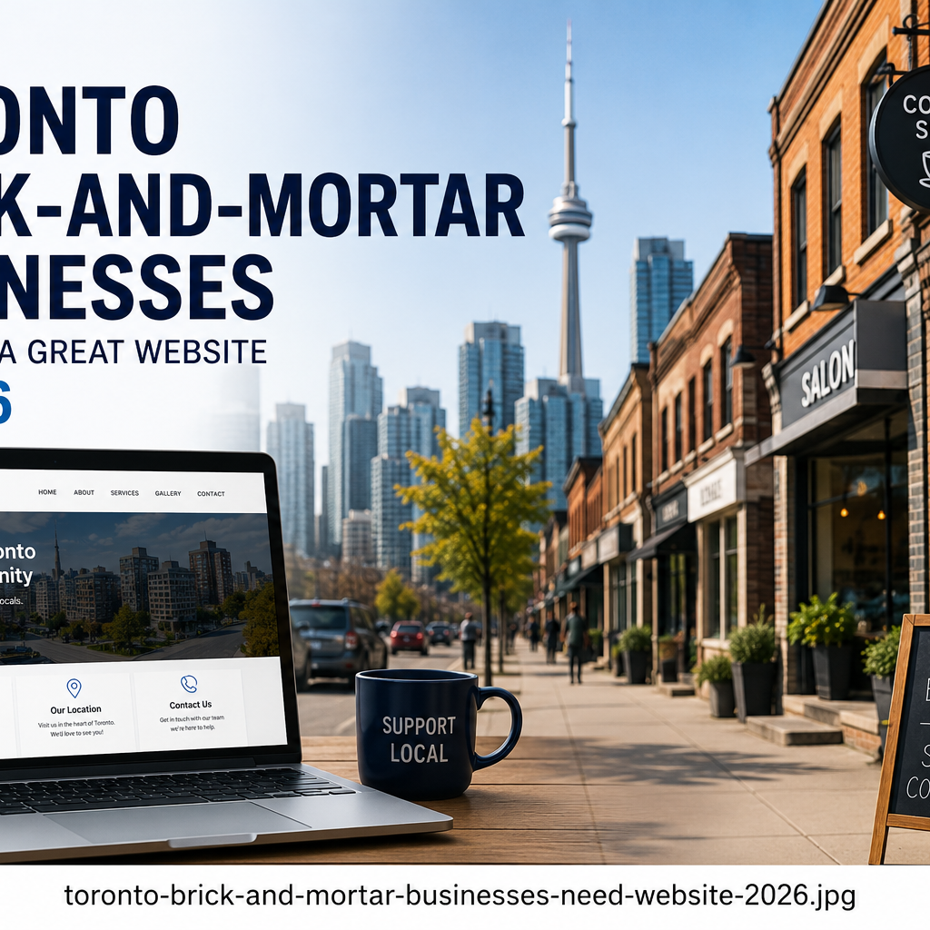 Toronto brick-and-mortar businesses with a modern website