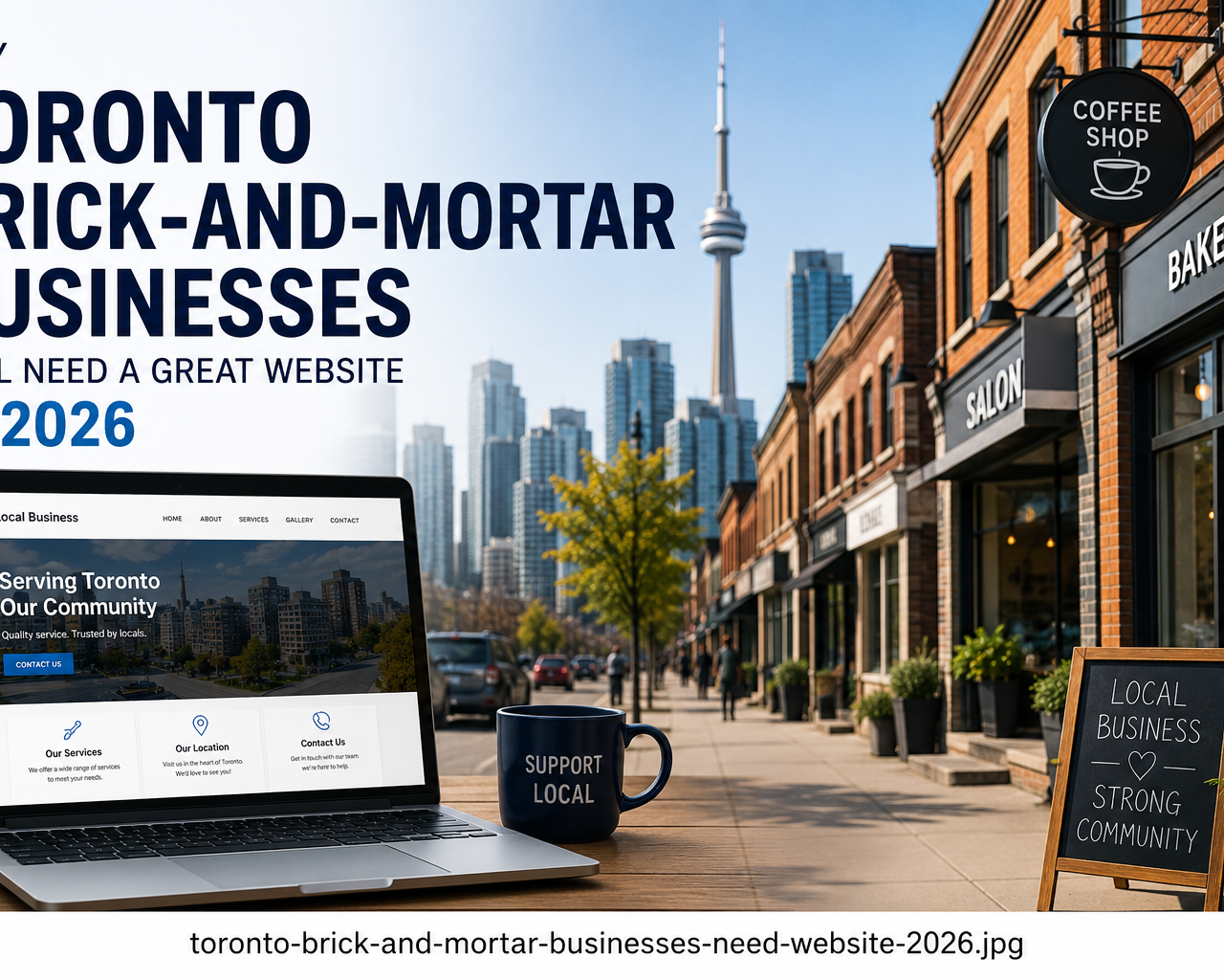 Toronto brick-and-mortar businesses with a modern website