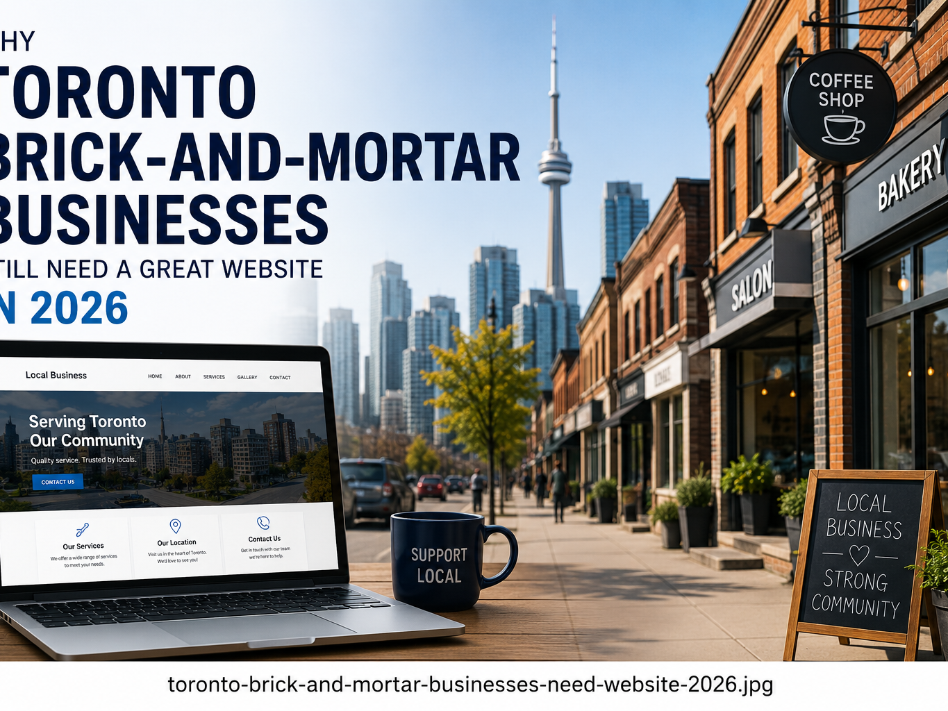 Toronto brick-and-mortar businesses with a modern website