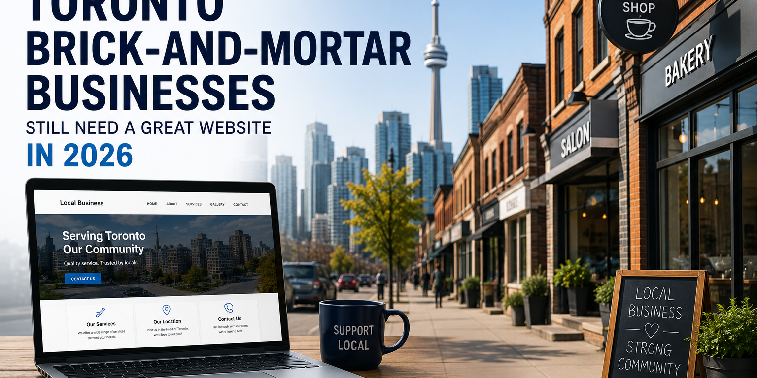 Toronto brick-and-mortar businesses with a modern website