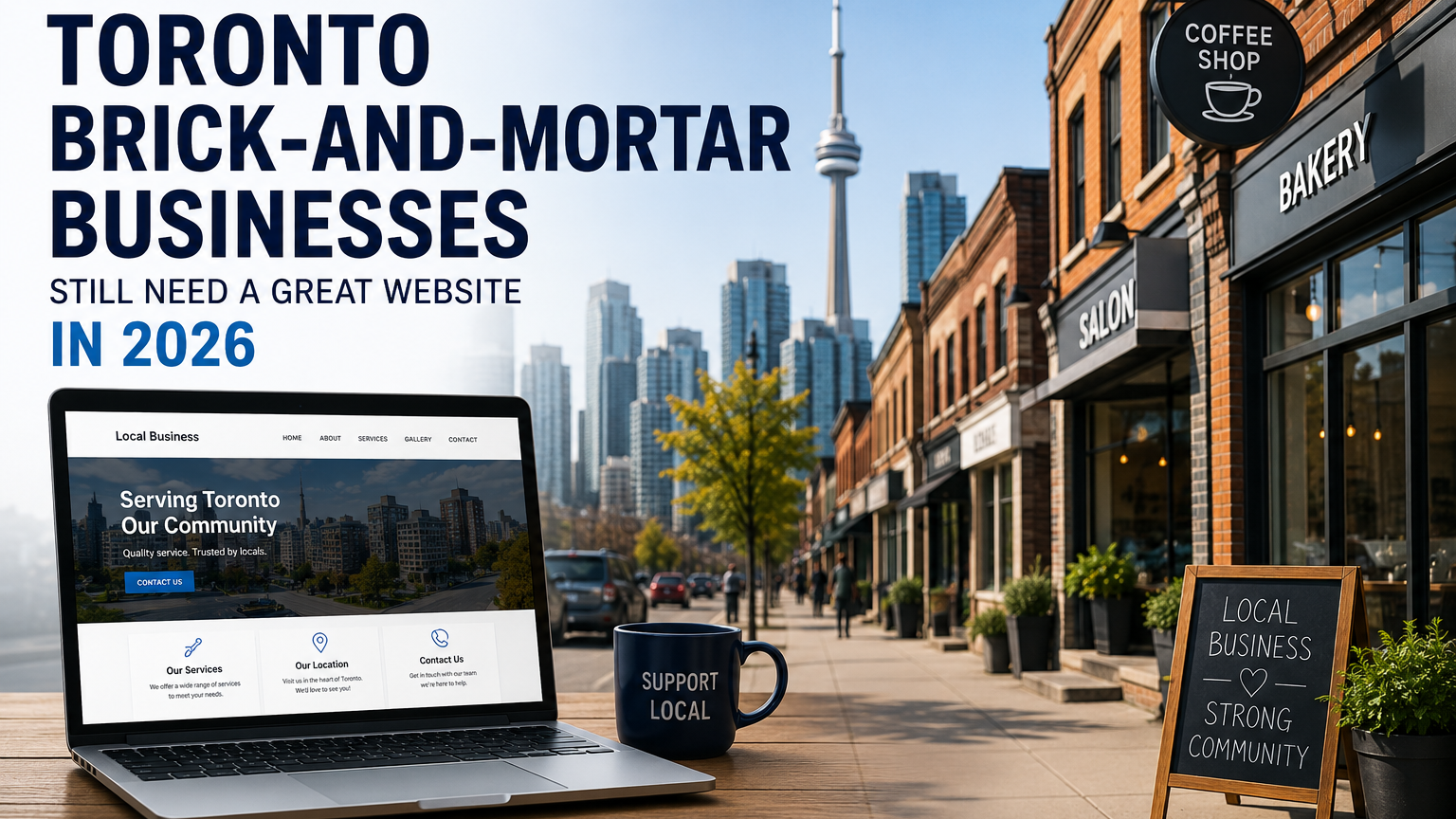 Toronto brick-and-mortar businesses with a modern website