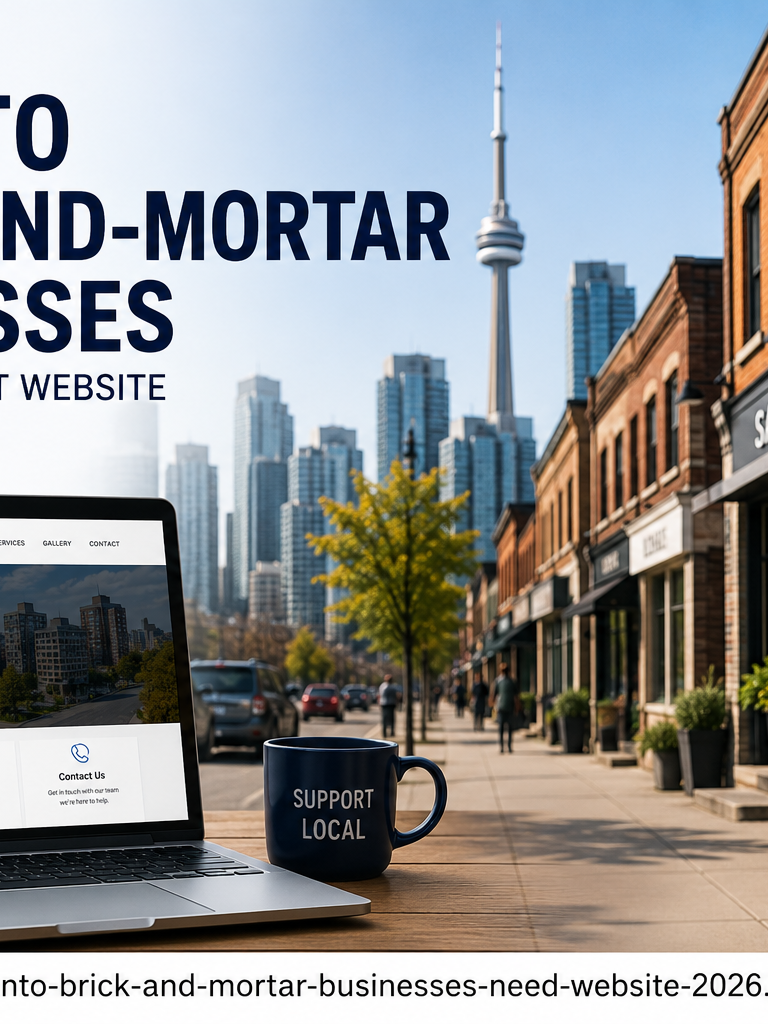 Toronto brick-and-mortar businesses with a modern website