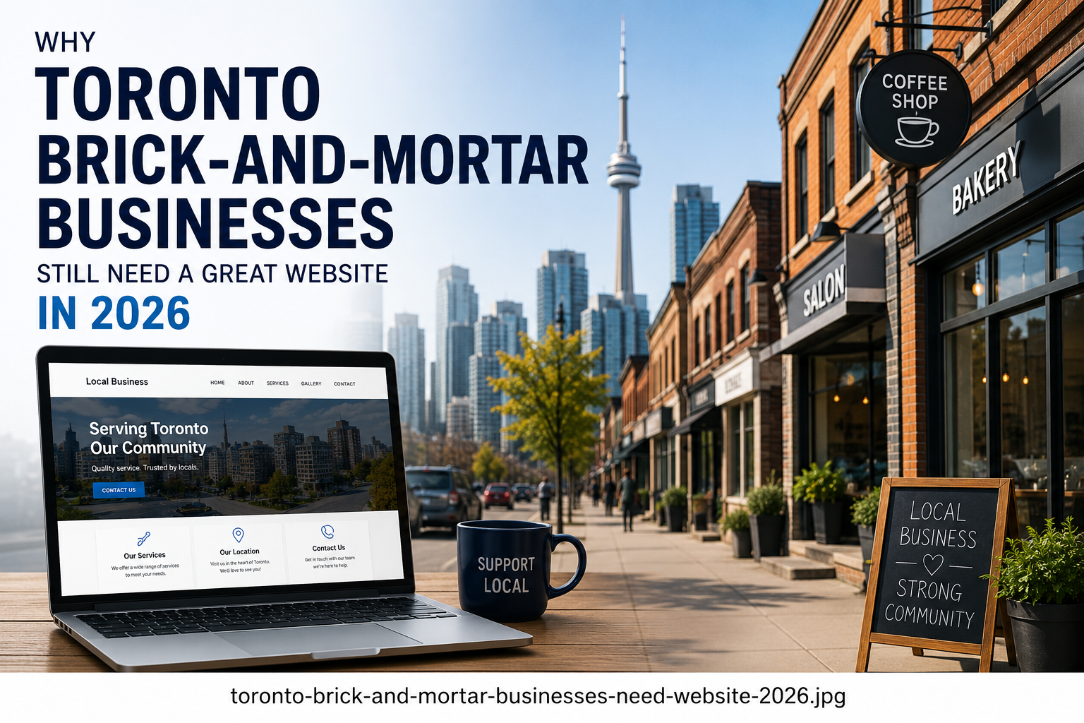 Toronto brick-and-mortar businesses with a modern website