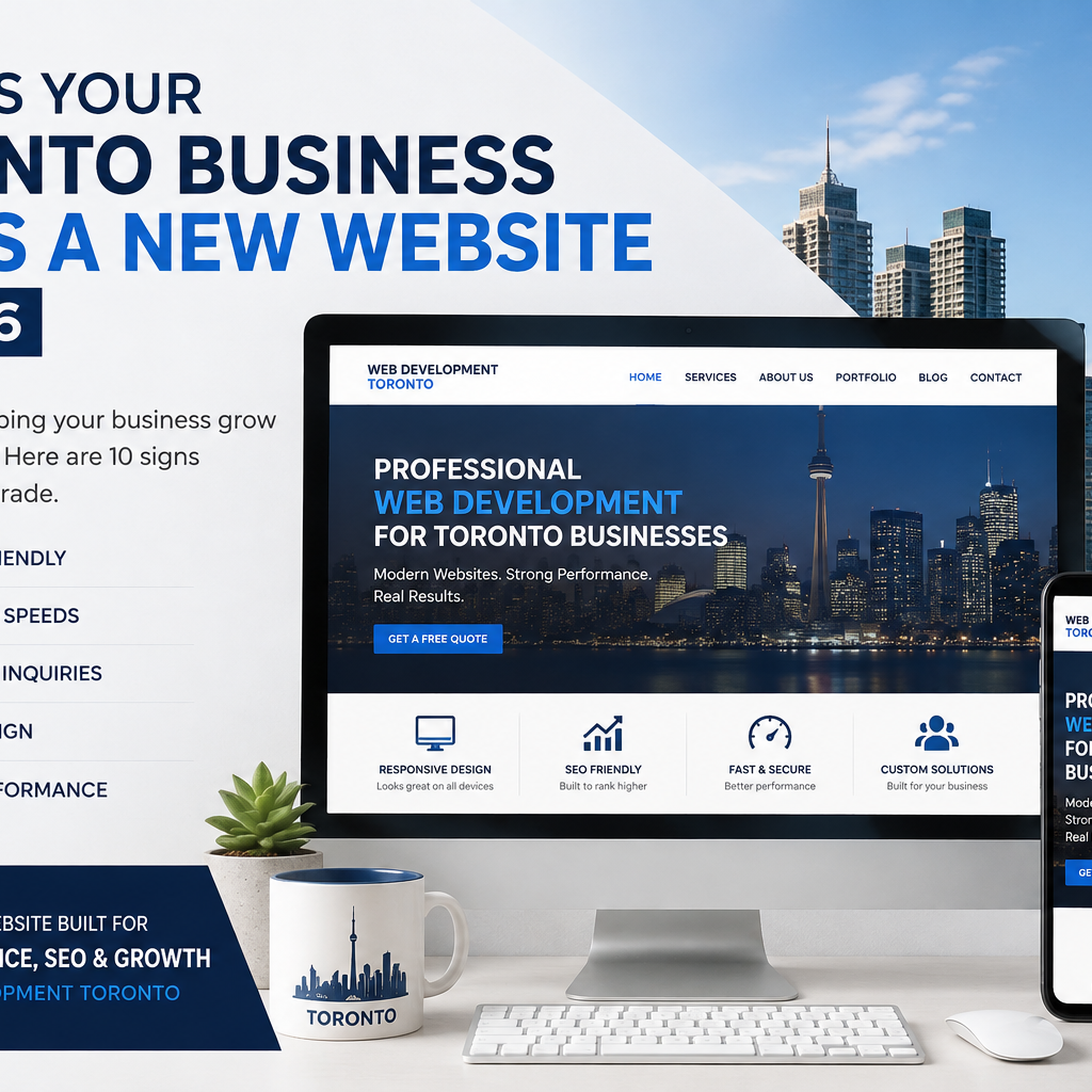 Signs a Toronto business needs a new website in 2026