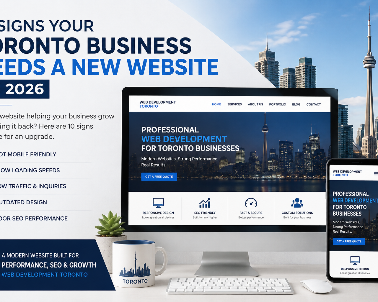 Signs a Toronto business needs a new website in 2026