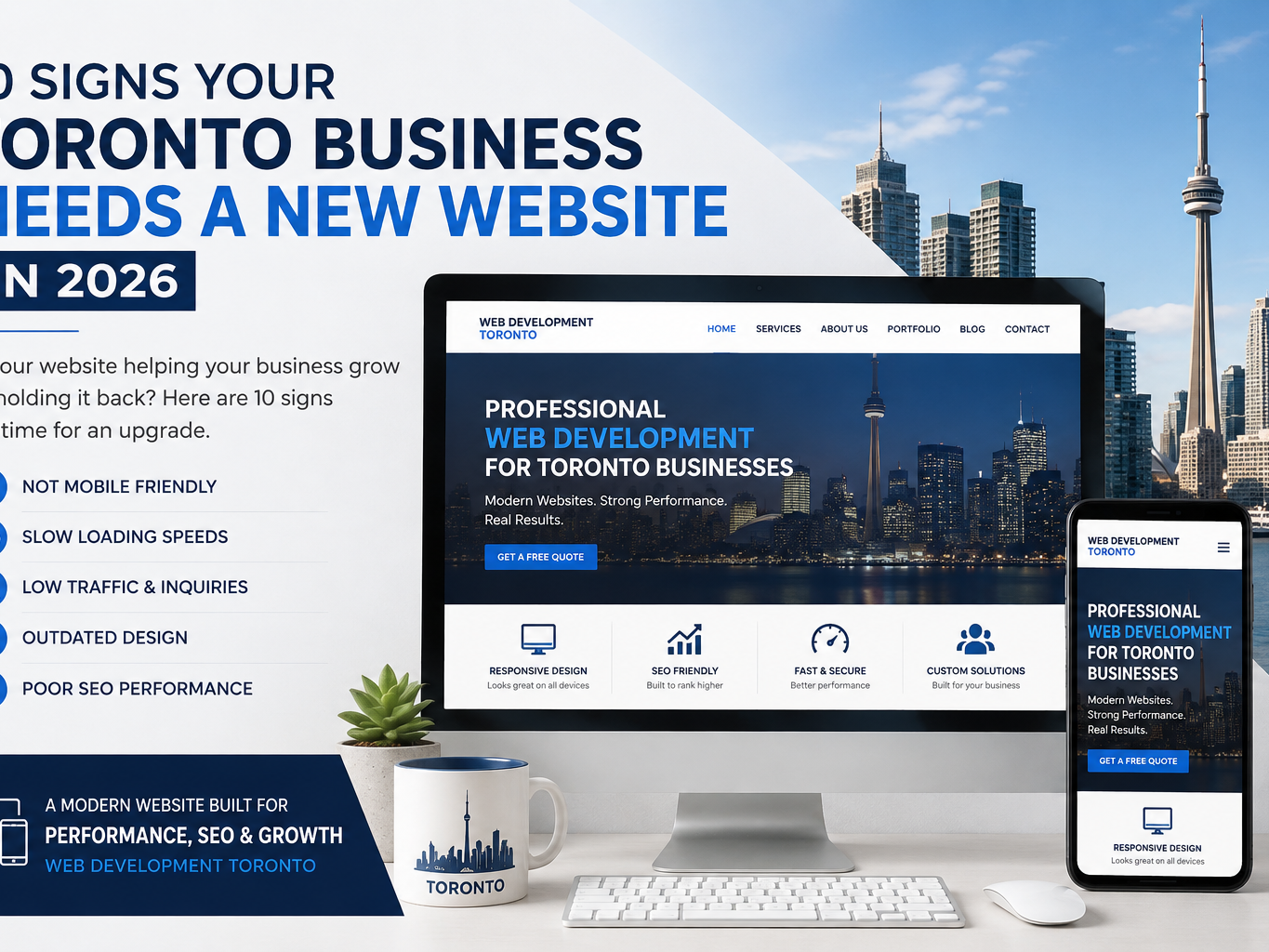 Signs a Toronto business needs a new website in 2026