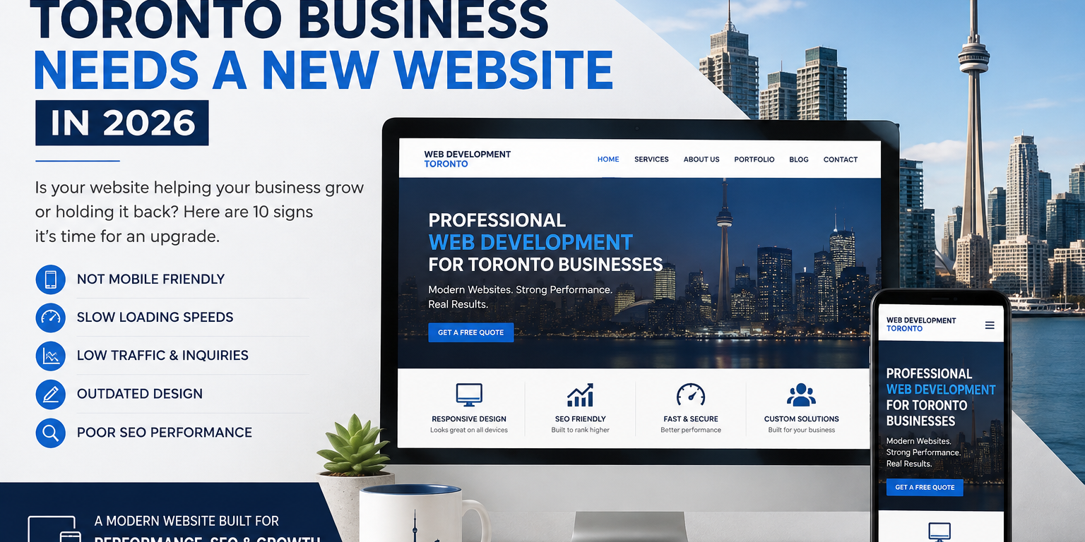 Signs a Toronto business needs a new website in 2026