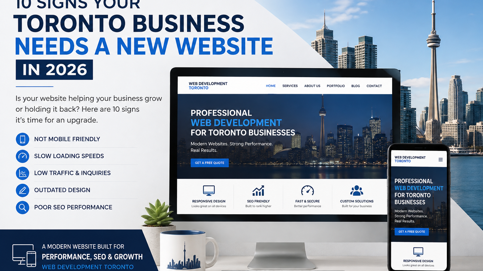Signs a Toronto business needs a new website in 2026