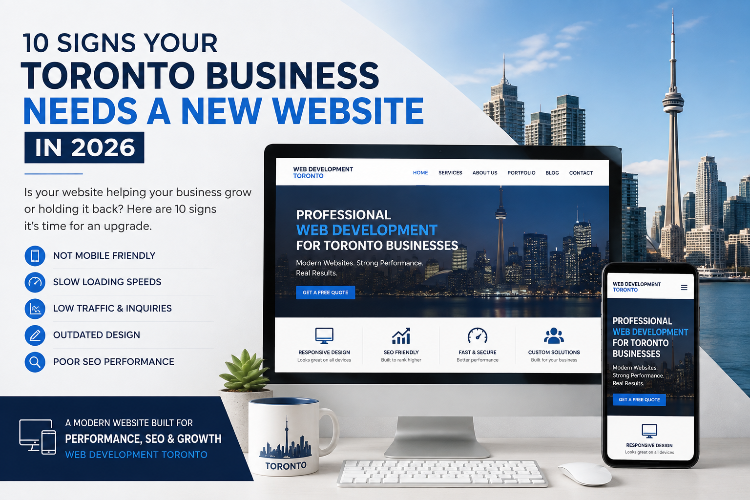 Signs a Toronto business needs a new website in 2026