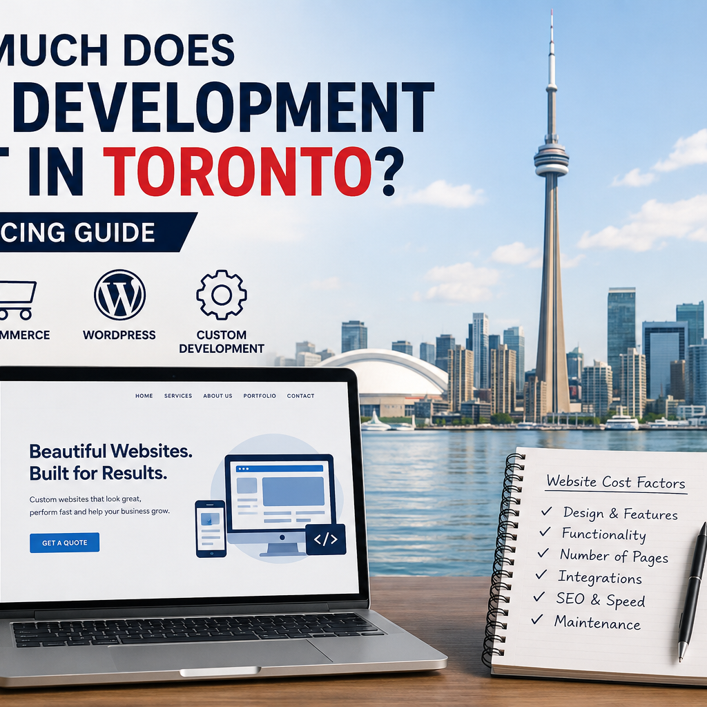 Web development cost in Toronto for businesses in 2026