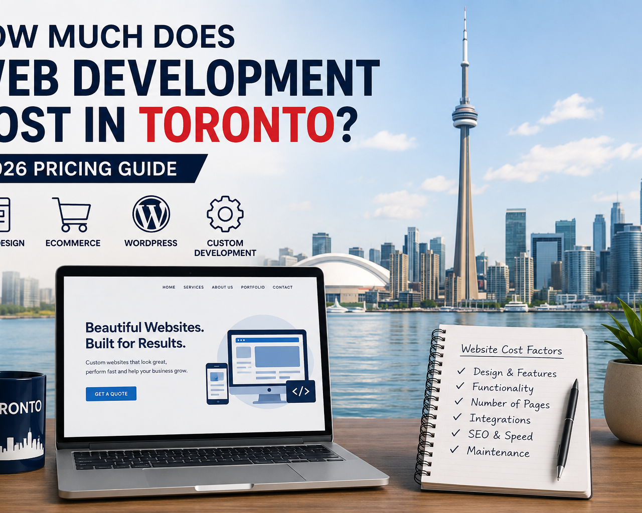 Web development cost in Toronto for businesses in 2026