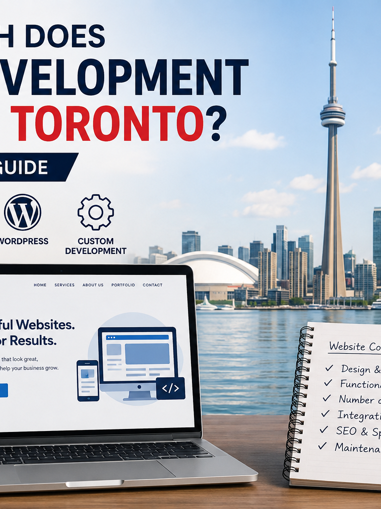 Web development cost in Toronto for businesses in 2026