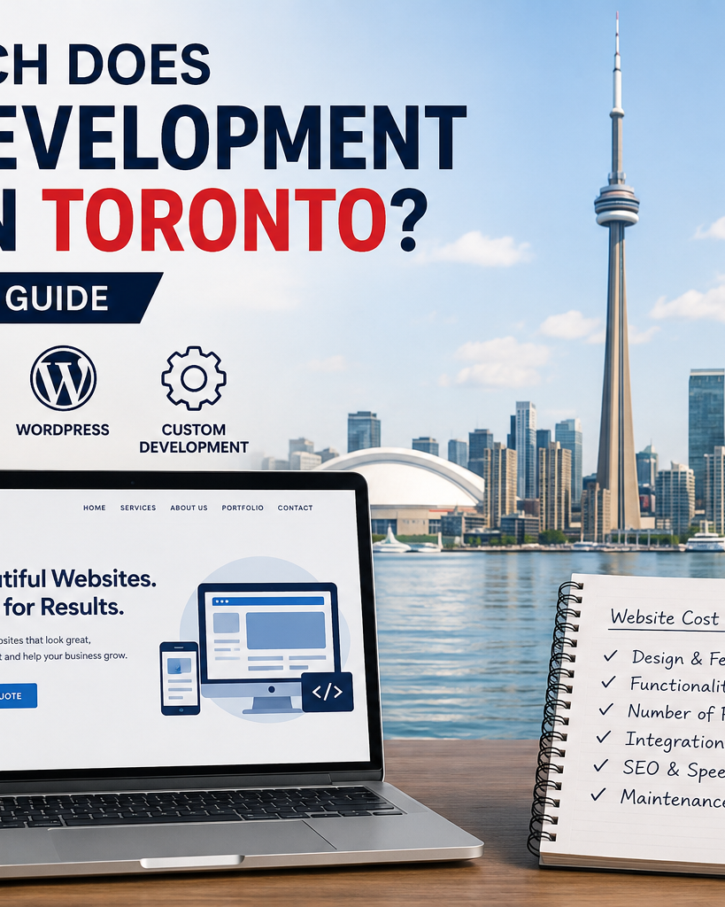 Web development cost in Toronto for businesses in 2026