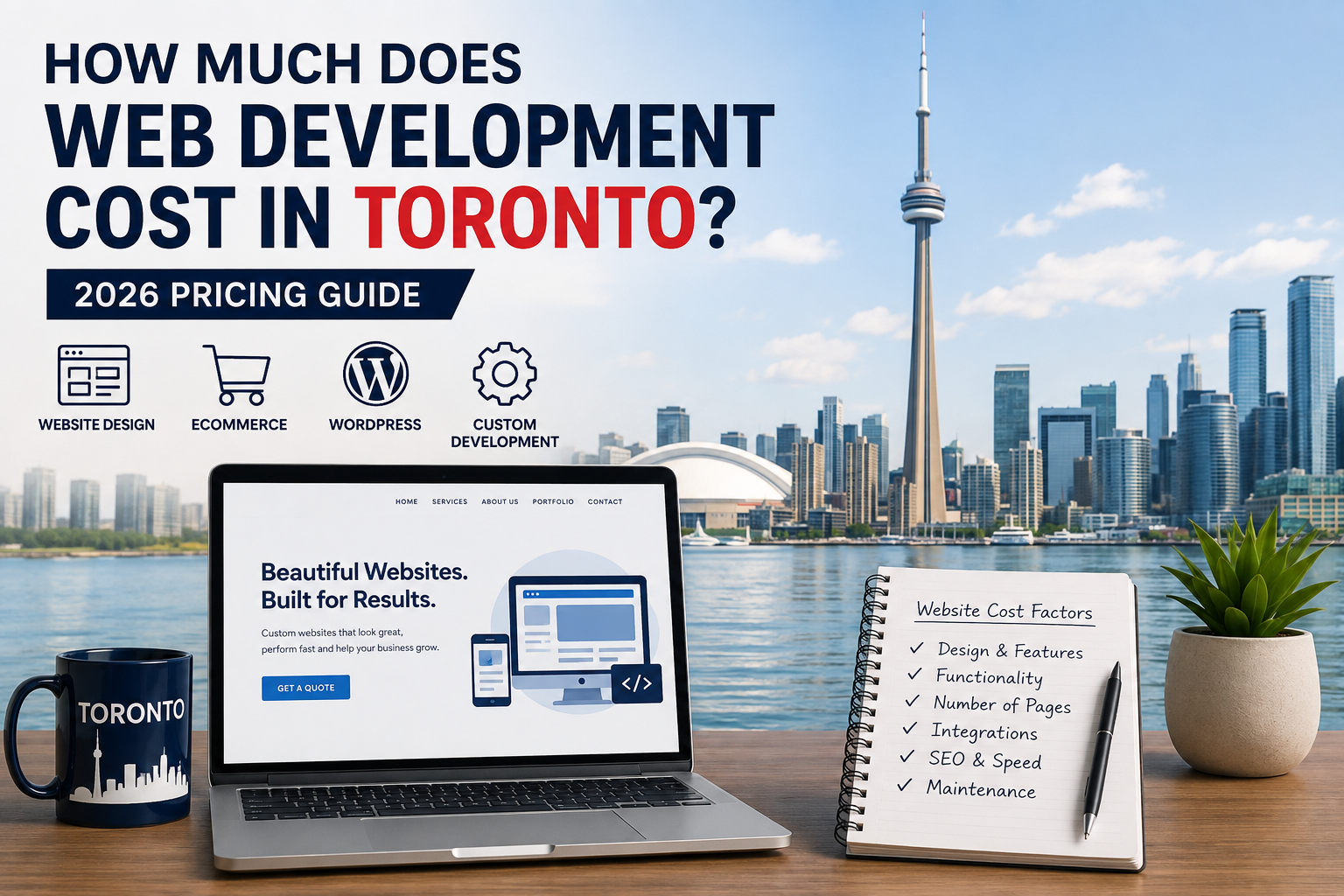 Web development cost in Toronto for businesses in 2026