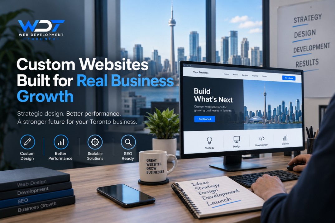 Custom website development for Toronto businesses focused on performance, scalability and business growth